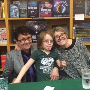 My granddaughter-Eowyn, me, and my wife Elaine at book signing 